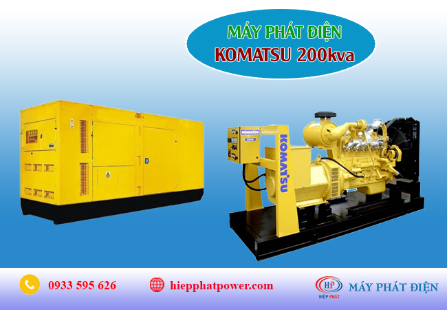 Máy phát điện Komatsu 200kva