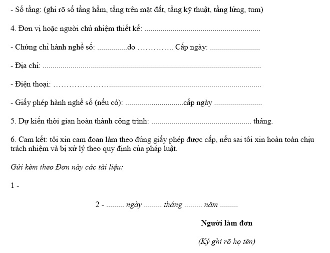 Hồ sơ xin cấp phép xây dựng: Công tác hồ sơ và xin cấp phép xây dựng tại năm 2024 đã quá hữu ích. Với sự chuyên nghiệp của các nhân viên và công nghệ thông tin tiên tiến, giờ đây chủ đầu tư chỉ cần đăng ký thông tin online và các thủ tục sẽ được tiến hành nhanh gọn hơn bao giờ hết.